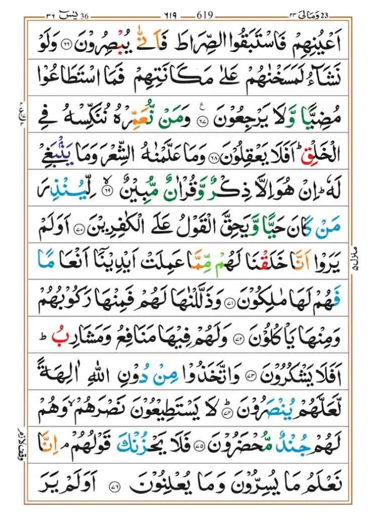 Surah Yaseen with Tajweed 7 Surah Yaseen with tajweed page 7